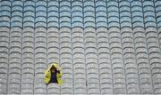 17 March 2013; A supporter awaits the start of the game. AIB GAA Hurling All-Ireland Senior Club Championship Final, Kilcormac-Killoughey, Offaly, v St. Thomas', Galway. Croke Park, Dublin. Picture credit: Stephen McCarthy / SPORTSFILE