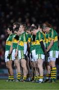 16 March 2013; The Kerry team during the National Anthem. Allianz Football League, Division 1, Kerry v Down, Austin Stack Park, Tralee, Co. Kerry. Picture credit: Stephen McCarthy / SPORTSFILE