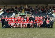 3 April 2013; The Derry squad. Cadbury Ulster GAA Football Under 21 Championship, Semi-Final, Donegal v Derry, Healy Park, Omagh, Co. Tyrone. Picture credit: Oliver McVeigh / SPORTSFILE