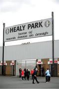 7 April 2013; Patrons arrive at Healy Park, Omagh, ahead of the game. Allianz Football League, Division 1, Tyrone v Kerry, Healy Park, Omagh, Co. Tyrone. Picture credit: Stephen McCarthy / SPORTSFILE