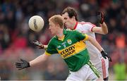 7 April 2013; Colm Cooper, Kerry, in action against Justin McMahon, Tyrone. Allianz Football League, Division 1, Tyrone v Kerry, Healy Park, Omagh, Co. Tyrone. Picture credit: Stephen McCarthy / SPORTSFILE