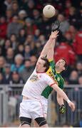 7 April 2013; Anthony Maher, Kerry, in action against Colm Cavanagh, Tyrone. Allianz Football League, Division 1, Tyrone v Kerry, Healy Park, Omagh, Co. Tyrone. Picture credit: Stephen McCarthy / SPORTSFILE