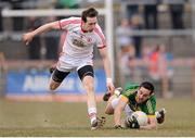 7 April 2013; Anthony Maher, Kerry, in action against Colm Cavanagh, Tyrone. Allianz Football League, Division 1, Tyrone v Kerry, Healy Park, Omagh, Co. Tyrone. Picture credit: Stephen McCarthy / SPORTSFILE