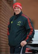 9 April 2013; Munster's Paul O'Connell arrives for squad training ahead of their Celtic League game against Leinster on Saturday. Munster Rugby Squad Training, University of Limerick, Limerick. Picture credit: Diarmuid Greene / SPORTSFILE