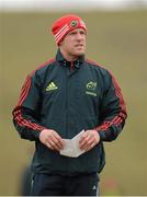 9 April 2013; Munster's Paul O'Connell during squad training ahead of their Celtic League game against Leinster on Saturday. Munster Rugby Squad Training, University of Limerick, Limerick. Picture credit: Diarmuid Greene / SPORTSFILE