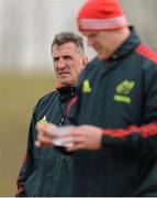 9 April 2013; Munster head coach Rob Penney, left, and Paul O'Connell during squad training ahead of their Celtic League game against Leinster on Saturday. Munster Rugby Squad Training, University of Limerick, Limerick. Picture credit: Diarmuid Greene / SPORTSFILE