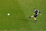 14 April 2013; Dublin goalkeeper Stephen Cluxton kicks a second half free. Allianz Football League, Division 1, Semi-Final, Dublin v Mayo, Croke Park, Dublin. Picture credit: Stephen McCarthy / SPORTSFILE