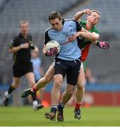 14 April 2013; Nicky Devereux, Dublin, in action against Colm Boyle, Mayo. Allianz Football League, Division 1, Semi-Final, Dublin v Mayo, Croke Park, Dublin. Picture credit: Ray McManus / SPORTSFILE