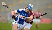 14 April 2013; Willie Hyland, Laois, in action against Adam Price, Westmeath. Allianz Hurling League, Division 2, Final, Laois v Westmeath, O'Connor Park, Tullamore, Co. Offaly. Picture credit: Matt Browne / SPORTSFILE