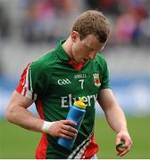 14 April 2013; A dejected Colm Boyle, Mayo, leaves the field after the game. Allianz Football League, Division 1, Semi-Final, Dublin v Mayo, Croke Park, Dublin. Picture credit: Dáire Brennan / SPORTSFILE