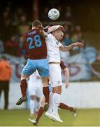 16 April 2013; Anthony Elding, Sligo Rovers, in action against Alan Byrne, Drogheda United. Setanta Sports Cup, Semi-Final, First Leg, Drogheda United v Sligo Rovers, Hunky Dory Park, Drogheda, Co. Louth. Photo by Sportsfile