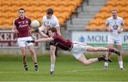 20 April 2013; Paddy Brophy, Kildare, in action against Mark Loughnane, Galway. Cadbury GAA Football Under 21 All-Ireland Championship, Semi-Final, Galway v Kildare, O'Connor Park, Tullamore, Co. Offaly. Photo by Sportsfile