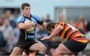 20 April 2013; Rob Guerin, Shannon, is tackled by Ian Prendiville, Lansdowne. Ulster Bank League, Division 1A, Shannon v Lansdowne, Coonagh, Limerick. Picture credit: Diarmuid Greene / SPORTSFILE