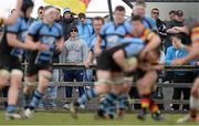 20 April 2013; Shannon clubman Jerry Flannery looks on during the game. Ulster Bank League, Division 1A, Shannon v Lansdowne, Coonagh, Limerick. Picture credit: Diarmuid Greene / SPORTSFILE