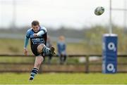 20 April 2013; Tadhg Bennett, Shannon, kicks a penalty. Ulster Bank League, Division 1A, Shannon v Lansdowne, Coonagh, Limerick. Picture credit: Diarmuid Greene / SPORTSFILE