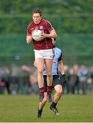 20 April 2013; Conor Doherty, Galway, in action against Chris Guckian, Dublin. Opening of the new pitch at Round Tower GAA Club, Dublin v Galway, Round Tower GAA Club, Monastery Road, Clondalkin, Dublin. Picture credit: Barry Cregg / SPORTSFILE