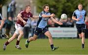 20 April 2013; Bryan Cullen, Dublin, in action against Gary Sice, Galway. Opening of the new pitch at Round Tower GAA Club, Dublin v Galway, Round Tower GAA club, Monastery Road, Clondalkin, Dublin. Picture credit: Barry Cregg / SPORTSFILE