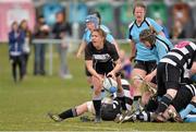 20 April 2013; Alexandra Dalis, Old Belvedere, in action against Galwegians. Paul Flood Cup Final, Old Belvedere v Galwegians, Seapoint RFC, Killiney, Co. Dublin. Picture credit: Matt Browne / SPORTSFILE