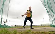 21 April 2013; Seamus McMahon, Shannon A.C., Co. Clare, competes in the 5kg hammer throw at the Woodie’s DIY Spring Throws Competition. Athlone Institute of Technology Arena, Athlone, Co. Westmeath. Photo by Sportsfile