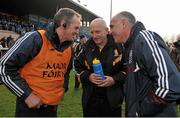 21 April 2013; Kilkenny selector Martin Fogarty, centre, speaking with Galway manager Anthony Cunningham and Galway coach Mattie Kenny, left, after the game. Allianz Hurling League, Division 1, Semi-Final, Kilkenny v Galway, Semple Stadium, Thurles, Co. Tipperary. Picture credit: Barry Cregg / SPORTSFILE