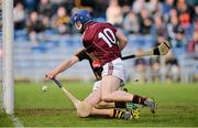 21 April 2013; Cyril Donnellan, Galway, puts the ball past Eoin Murphy, Kilkenny, to score his side's only goal of the game. Allianz Hurling League, Division 1, Semi-Final, Kilkenny v Galway, Semple Stadium, Thurles, Co. Tipperary. Picture credit: Barry Cregg / SPORTSFILE