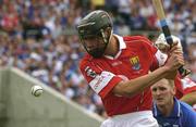 29 June 2003; Setanta O'hAilpin of Cork scores his side's first goal as Waterford goalkeeper Stephen Brenner looks on during the Guinness Munster Senior Hurling Championship Final match between Cork and Waterford at Semple Stadium in Thurles, Tipperary. Photo by Pat Murphy/Sportsfile