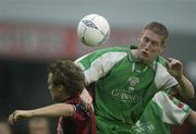 30 June 2003; Conor O'Grady of Cork City in action against Kevin Hunt of Bohemians during the Eircom League Premier Division match between Bohemians and Cork City at Dalymount Park in Dublin. Photo by David Maher/Sportsfile