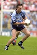 28 June 2003; Darren Homan of Dublin during the Bank of Ireland All Ireland Senior Football Championship Qualifier match between Derry and Dublin at St Tiernach’s Park in Clones, Monaghan. Photo by Damien Eagers/Sportsfile