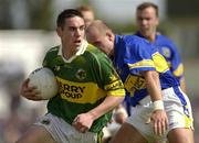 15 June 2003; Declan O'Sullivan of Kerry in action against Sean Collum of Tipperary during the Bank of Ireland Munster Senior Football Championship Semi-Final match between Kerry and Tipperary at Austin Stack Park in Tralee, Kerry. Photo by Brendan Moran/Sportsfile