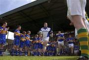 15 June 2003; Tipperary captain Philly Ryan leads his side out before the Bank of Ireland Munster Senior Football Championship Semi-Final match between Kerry and Tipperary at Austin Stack Park in Tralee, Kerry. Photo by Brendan Moran/Sportsfile