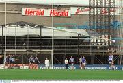 15 June 2003; A general view of the action as the Special Olympics stage is seen during the Bank of Ireland Leinster Senior Football Championship Semi-Final match between Dublin and Laois at Croke Park in Dublin. Photo by Ray McManus/Sportsfile