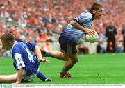 15 June 2003; Alan Brogan of Dublin in action against Joe Higgins of Laois during the Bank of Ireland Leinster Senior Football Championship Semi-Final match between Dublin and Laois at Croke Park in Dublin. Photo by Pat Murphy/Sportsfile