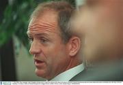 1 July 2003; Mayo manager John Maughan during a Press Conference at Bank of Ireland Headquarters, Baggott Street in Dublin, before the Bank of Ireland Connacht Football Final between Galway and Mayo, which takes place on 6th July, in Pearse Stadium, Galway. Photo by Damien Eagers/Sportsfile