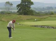 1 July 2003; Costantino Rocca of Italy plays his second shot onto the 13th green during the Charity Pro Am ahead of The Smurfit European Open at The K Club South Course in Straffan, Kildare. Photo by Brendan Moran/Sportsfile