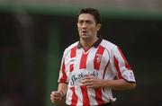 29 May 2003; Peter Hutton of Derry City during the Eircom League Premier Division match between Derry City and Waterford United at the Brandywell Stadium in Derry. Photo by David Maher/Sportsfile