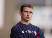 18 April 2003; Shelbourne manager Pat Fenlon during the  Eircom League Premier Division match between Shelbourne and Derry City at Tolka Park in Dublin. Photo by David Maher/Sportsfile