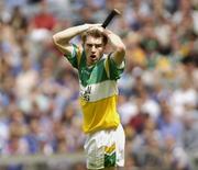 15 June 2003; Brian Carroll of Offaly during the Guinness All Ireland Hurling Championship Qualifier Round 1 match between Dublin and Offaly at Croke Park in Dublin. Photo by Damien Eagers/Sportsfile