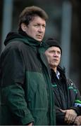 26 April 2013; Ireland interim head coach Les Kiss, right, and forwards coach Gert Small in attendance at the game. British & Irish Cup Semi-Final, Munster A v Leinster A, Dooradoyle, Limerick. Picture credit: Brendan Moran / SPORTSFILE