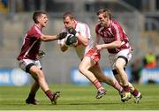 28 April 2013; Patsy Bradley, Derry, in action against Denis Corroon, left, and Kieran Martin, Westmeath. Allianz Football League Division 2 Final, Derry v Westmeath, Croke Park, Dublin. Picture credit: Oliver McVeigh / SPORTSFILE