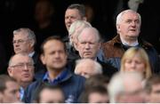 28 April 2013; Former Taoiseach Bertie Ahern stands for the National Anthem. Allianz Football League Division 1 Final, Dublin v Tyrone, Croke Park, Dublin. Picture credit: Stephen McCarthy / SPORTSFILE