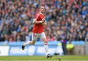 28 April 2013; Tyrone goalkeeper Niall Morgan makes his way back to his position after scoring a free kick. Allianz Football League Division 1 Final, Dublin v Tyrone, Croke Park, Dublin. Picture credit: Oliver McVeigh / SPORTSFILE