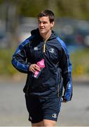 29 April 2013; Leinster Jonathan Sexton arrives for squad training ahead of their side's Celtic League 2012/2013 Round 22 match against Ospreys on Friday May 3rd. Leinster Rugby Squad Training and Media Briefing, Rosemount, UCD, Belfield, Dublin. Picture credit: Brendan Moran / SPORTSFILE