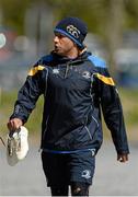 29 April 2013; Leinster's Isa Nacewa arrives for squad training ahead of their side's Celtic League 2012/2013 Round 22 match against Ospreys on Friday May 3rd. Leinster Rugby Squad Training and Media Briefing, Rosemount, UCD, Belfield, Dublin. Picture credit: Brendan Moran / SPORTSFILE