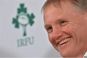 29 April 2013; Leinster head coach Joe Schmidt at a press conference to announce his appointment as the new Ireland head coach. Ireland Rugby Press Conference, Aviva Stadium, Lansdowne Road, Dublin. Picture credit: Brendan Moran / SPORTSFILE