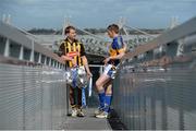 30 April 2013; Kilkenny’s JJ Delaney, left, and Tipperary’s Brendan Maher ahead of their Allianz Hurling League Division 1 final which takes place in Nowlan Park, Kilkenny, on Sunday. Croke Park, Dublin. Picture credit: Brendan Moran / SPORTSFILE
