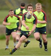 30 April 2013; Munster's JJ Hanrahan during squad training ahead of their Celtic League 2012/13, Round 22, game against Zebre on Friday. Munster Rugby Squad Training, Cork Institute of Technology, Bishopstown, Cork. Picture credit: Stephen McCarthy / SPORTSFILE