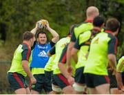 30 April 2013; Munster's Damien Varley during squad training ahead of their Celtic League 2012/13, Round 22, game against Zebre on Friday. Munster Rugby Squad Training, Cork Institute of Technology, Bishopstown, Cork. Picture credit: Stephen McCarthy / SPORTSFILE