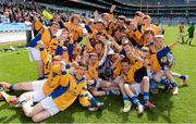 30 April 2013; The Scoil Treasa, Firhouse, Co. Dublin, players celebrate after winning the Corn Aghais during the Allianz Cumann na mBunscol Finals. Croke Park, Dublin. Photo by Sportsfile
