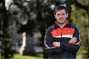 1 May 2013; Derry footballer Mark Lynch at the launch of the 2013 Ulster Senior Football & Hurling Championships. Ulster Museum, Botanic Gardens, Belfast, Co. Antrim. Picture credit: Oliver McVeigh / SPORTSFILE