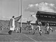 24 September 1961; A general view of action during the game. GAA Football All-Ireland Senior Championship Final, Offaly v Down, Croke Park, Dublin. Picture credit: Connolly Collection / SPORTSFILE